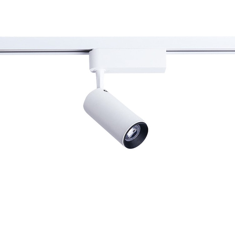 Lampa szynowa Reflektor szynowy jednofazowa PROFILE IRIS LED WHITE 9002 NOWODVORSKI Lighting 12W 4000K Loft nowoczesna sufitowa ścienna oświetlenie szynowe 230V do szynoprzewodu barwa dzienna neutralna biała biały Inspiracje Premium