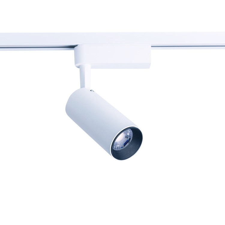 Lampa szynowa Reflektor szynowy jednofazowa PROFILE IRIS LED WHITE 9006 NOWODVORSKI Lighting 20W 4000K Loft nowoczesna sufitowa ścienna oświetlenie szynowe 230V do szynoprzewodu barwa dzienna neutralna biała biały Inspiracje Premium