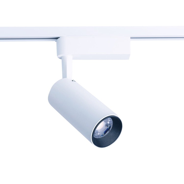 Lampa szynowa Reflektor szynowy jednofazowa PROFILE IRIS LED WHITE 9008 NOWODVORSKI Lighting 30W 3000K Loft nowoczesna sufitowa ścienna oświetlenie szynowe 230V do szynoprzewodu barwa ciepła ciepłobiała biała biały Inspiracje Premium
