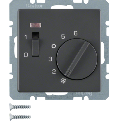 Q.x Reg. temp. pom. st. zw., el. centr. łącz. i diod., ant aks, lak 20306086 HAGER BERKER