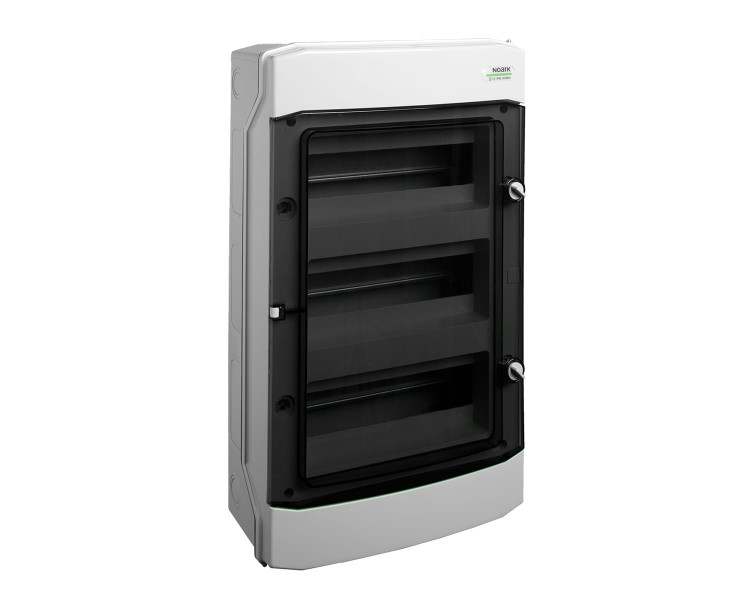 Plastikowa obudowa instalacyjna, natynkowa, IP65, 3 rzędy, 3x12 modułów PHS 36T 101496 Noark rozdzielnica elektryczna n/t