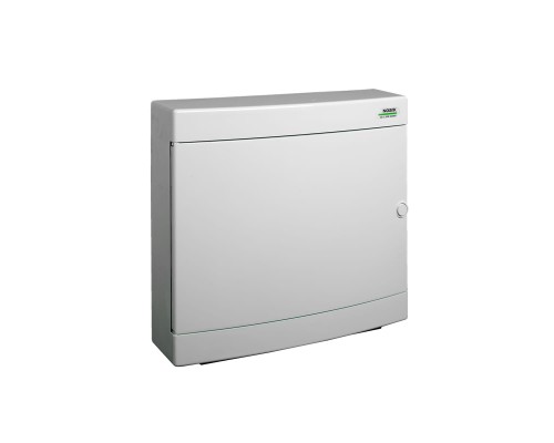 Plastikowa obudowa instalacyjna, białe drzwi, natynkowa, IP40, 2 rzędy, 2x18 modułów PNS 2x18W 101508 Noark rozdzielnica elektryczna n/t