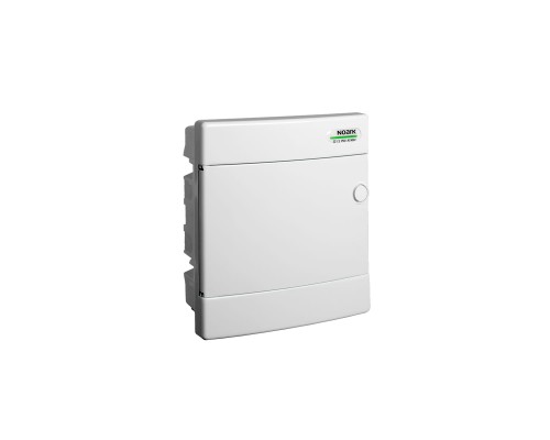 Plastikowa obudowa instalacyjna, białe drzwi, podtynkowa, IP40, 1 rząd, 8 modułów PNF 8W 101517 Noark rozdzielnica elektryczna p/t