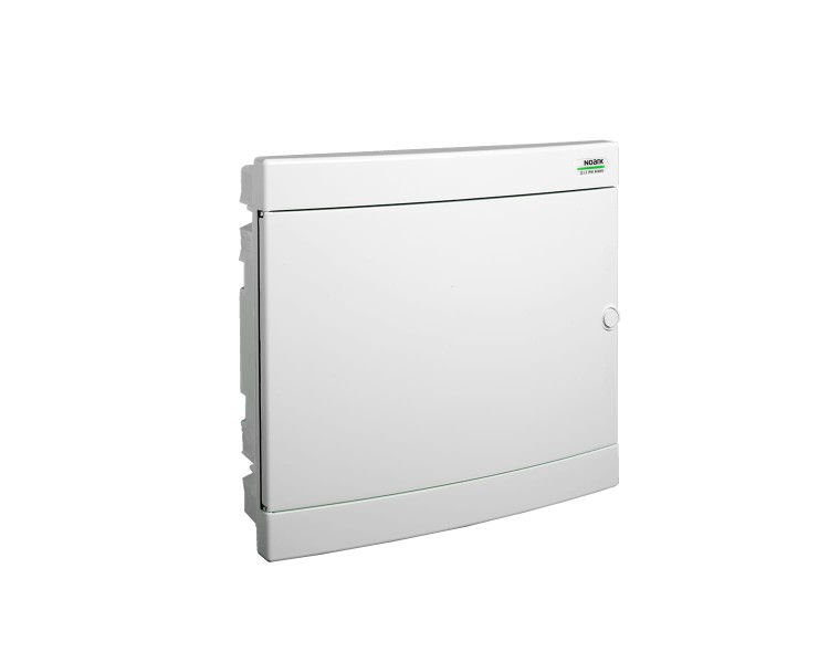 Plastikowa obudowa instalacyjna, białe drzwi, podtynkowa, IP40, 2 rzędy, 2x18 modułów PNF 2x18W 101521 Noark rozdzielnica elektryczna p/t