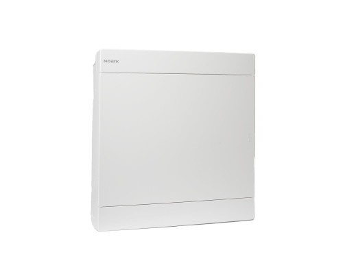 Plastikowa obudowa instalacyjna, powiększona przestrzeń za szynami DIN, białe drzwi, natynkowa, IP40, 2 rzędy, 36 modułów PNS2 E 2x18W 113430 Noark rozdzielnica elektryczna n/t
