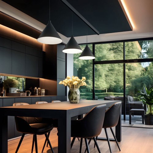 Lampa szynowa wisząca LED 6W niskonapięciowy System SHIFT HANGIT CONE WLD+40060 WOJNAROWSKI Lighting Design 3000K Loft nowoczesna sufitowy oświetlenie szynowe zawieszana 48V szynoprzewodu szyny zwis czarna Inspiracje Premium