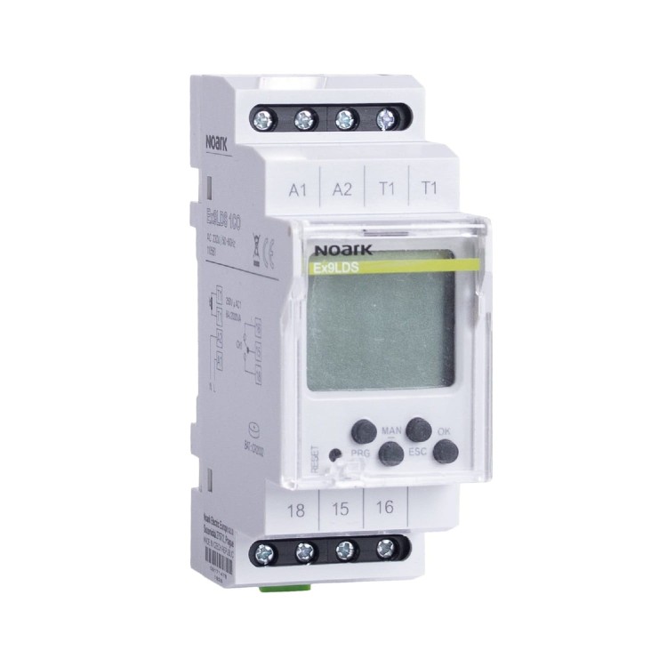 Wyłącznik zmierzchowy cyfrowy, 1 kanał, 1 CO, 230V Ex9LDS 1CO 230V 110561 Noark automat na szynę DIN