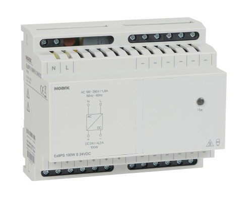 Zasilacz, 100W, Stabilizowane wyjście, 24V DC Ex9PS 100W S 24VDC 111735 Noark na szynę DIN