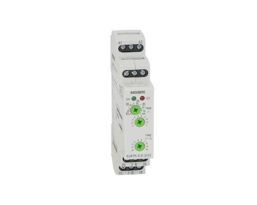 Przekaźnik do rozruchu gwiazda-trójkąt z opóźnieniem, styki 2 CO 16A, 12-240V AC/DC Ex9TR S-D 2CO  111730 Noark na szynę DIN