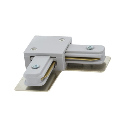 Łącznik do szynoprzewodu kątowy L Connector 02520 Struhm Ideus Loft nowoczesna sufitowy ścienny do oświetlenie szynowe listwa natynkowa szynoprzewodów 230V złączka kątowa szary srebrny