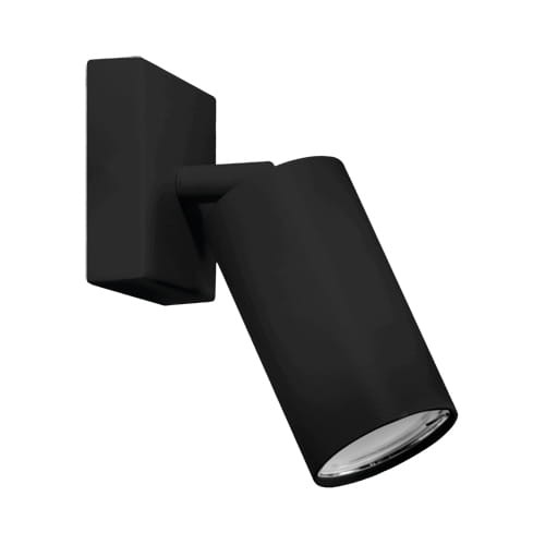 Lampa ścienno-sufitowa Industrialna Kinkiet MANAM GU10 1D BLACK 03763 Struhm Ideus Czarna Loft nowoczesny metalowy czarny pojedynczy
