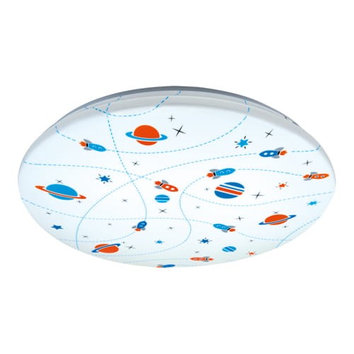Plafoniera lampa sufitowa Dziecięca KIDI LED COSMOS 28W 4000K 03648 Struhm Ideus nowoczesna kosmos planety rakiety gwiazdy kolorowe plafon do pokoju dziecięcego