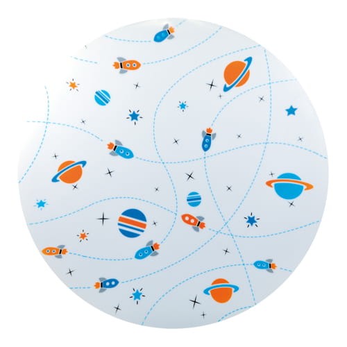 Plafoniera lampa sufitowa Dziecięca KIDI LED COSMOS 28W 4000K 03648 Struhm Ideus nowoczesna kosmos planety rakiety gwiazdy kolorowe plafon do pokoju dziecięcego
