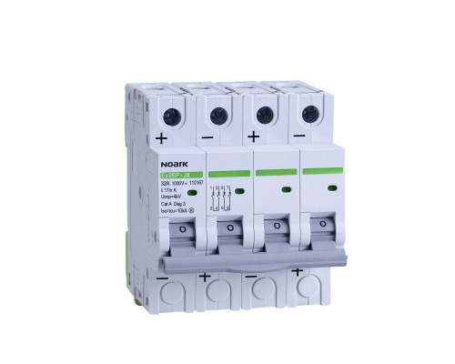Wyłącznik nadprądowy DC 10 kA, ch-ka K, 3 A, 1000 V DC, 4 moduły szer. Ex9BP-JX(+) 4P K3 110160 Noark nadmiarowo prądowy