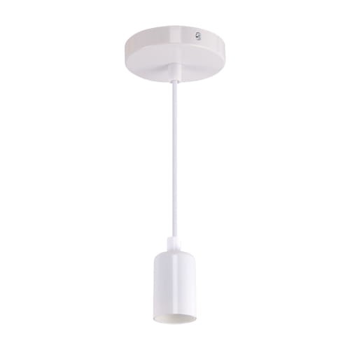 Lampa sufitowa wisząca sznur przewód oprawka do żarówki Industrialna UNO E27 CLG WHITE 03810 Struhm Ideus Loft nowoczesna 1m biała