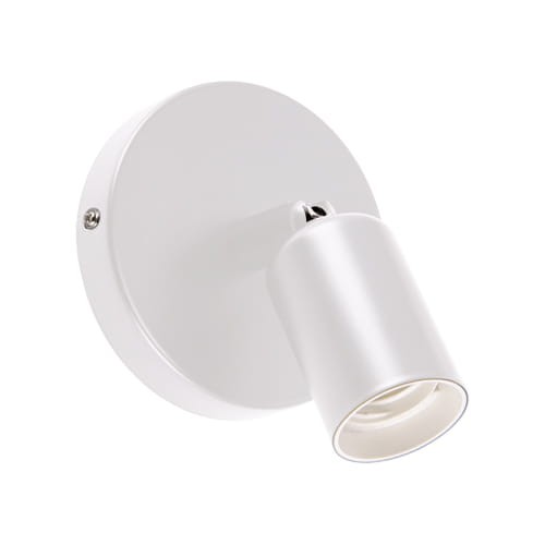 Lampa ścienno-sufitowa Industrialna Kinkiet UNO E27 1C WHITE 03812 Struhm Ideus Czarna Loft nowoczesny metalowy biały pojedynczy