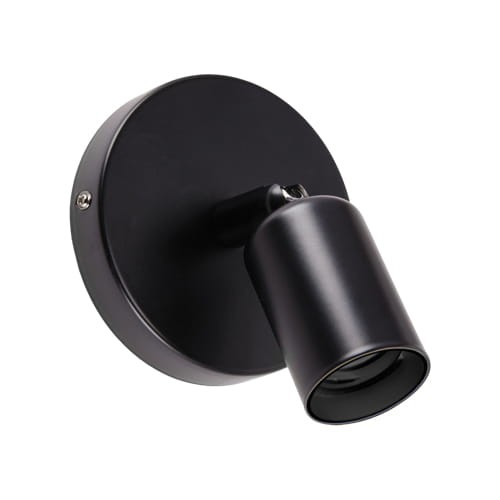 Lampa ścienno-sufitowa Industrialna Kinkiet UNO E27 1C BLACK 03813 Struhm Ideus Czarna Loft nowoczesny metalowy czarny pojedynczy