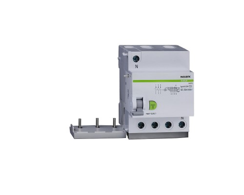 Blok różnicowoprądowy dla Ex9B, 3+Nbiegun, In=63A, IΔn=100mA Ex9LE 100mA 3PN 63A 100585 Noark do wyłącznika nadprądowego serii Ex9BH, Ex9BN