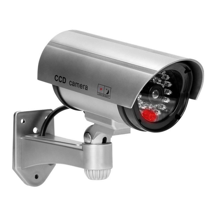 Atrapa kamery monitorującej CCTV, bateryjna, srebrna CD-3/G Virone
