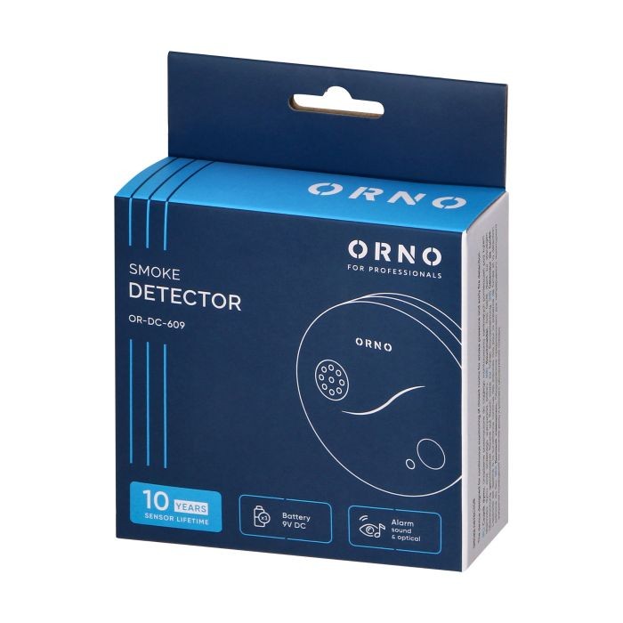 Bezprzewodowy bateryjny czujnik dymu ORNO OR-DC-609 Detektor