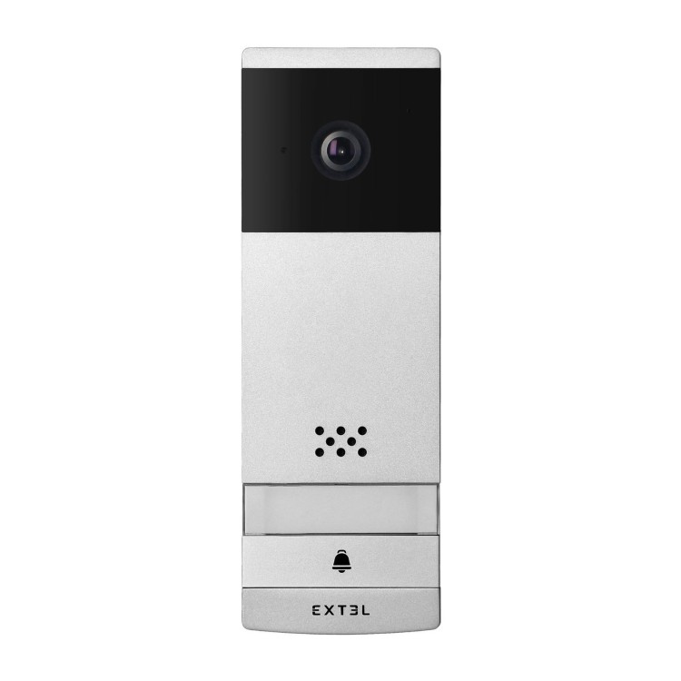 Zestaw wideodomofonowy 7" komplet Wave EXTEL720313 Extel SMART wideodomofon LCD dzwonek bezprzewodowy do 350m z WiFi + APP bezsłuchawkowy dotykowy OSD sterowanie furtką i bramą Inteligentny telefonem i głosem Google Home Alexa czarno-srebrny