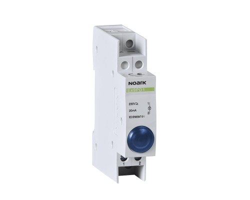 Lampka sygnalizacyjna, 12V AC/DC, 1 niebieska LED Ex9PD1b 12V AC/DC 102445 Noark kontrolka świetlna