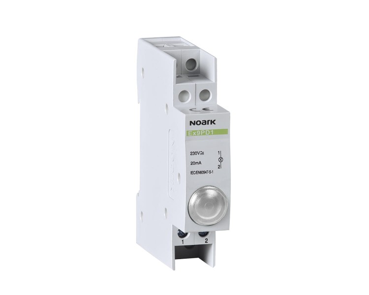 Lampka sygnalizacyjna, 6,3V AC/DC, 1 biała LED Ex9PD1w 6.3V AC/DC 102449 Noark kontrolka świetlna
