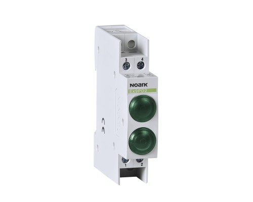Lampka sygnalizacyjna, 6,3V AC/DC, 2 zielony LED  Ex9PD2gg 6.3V AC/DC 102454 Noark kontrolka świetlna