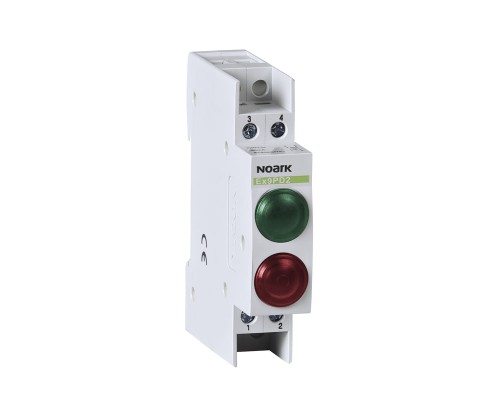 Lampka sygnalizacyjna, 110V AC/DC, 1 zielony LED i 1 czerwony LED Ex9PD2gr 110V AC/DC 102462 Noark kontrolka świetlna