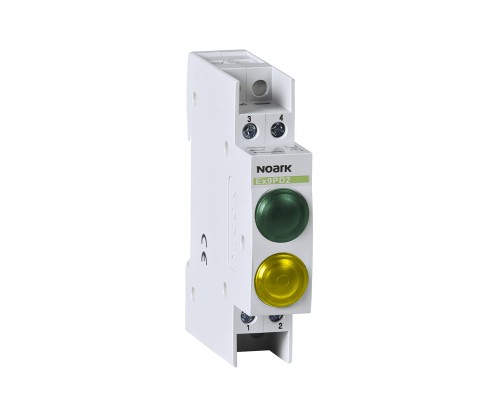 Lampka sygnalizacyjna, 24V AC/DC, 1 zielony LED i 1 żółta LED Ex9PD2gy 24V AC/DC 102466 Noark kontrolka świetlna