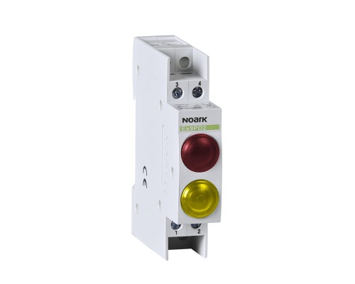 Lampka sygnalizacyjna, 230V AC/DC, 1 czerwony LED i 1 żółta LED Ex9PD2ry 230V AC/DC 102488 Noark kontrolka świetlna