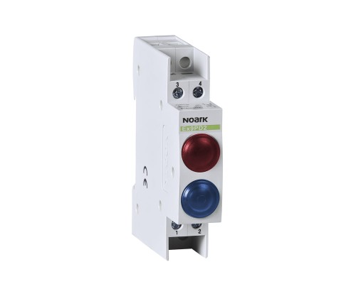 Lampka sygnalizacyjna, 110V AC/DC, 1 czerwony LED i 1 niebieska LED Ex9PD2rb 110V AC/DC 102492 Noark kontrolka świetlna