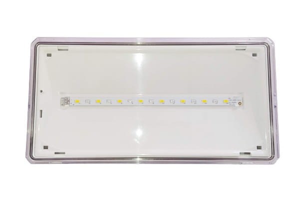 Oprawa Awaryjna oświetlenie awaryjne EXIT M LED AWEX ETE/1W/E/1/SE/AT/WH IP65 1W 1h AT z piktogramem PU31 3.6V Jednozadaniowa oświetlenia awaryjnego pod piktogram biała