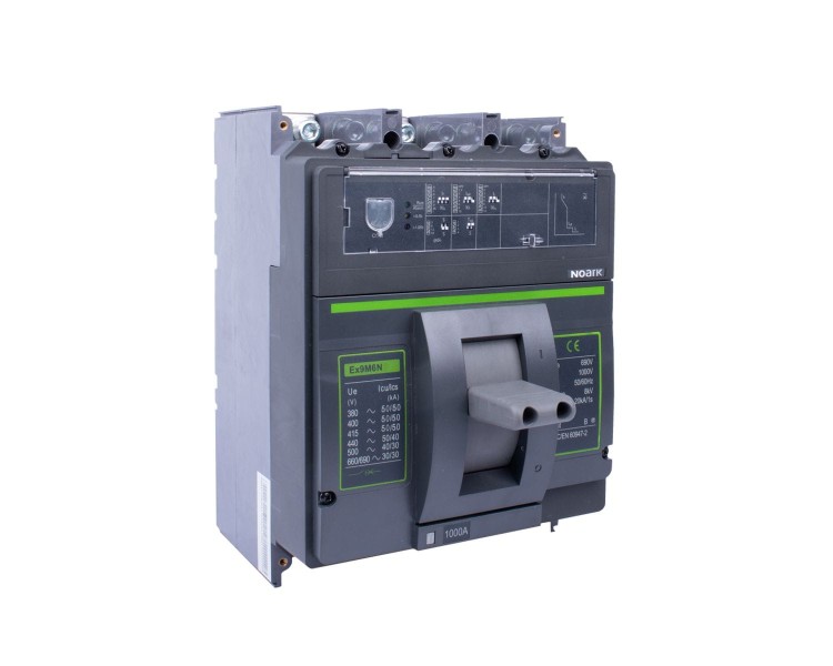 Wyłącznik mocy MCCB, rozmiar M6, SU20L, Icu=Ics=50kA, In=1250A, 3-bieg. Ex9M6N SU20L 1250 3P 110342 Noark kompaktowy z elektronicznym wyzwalaczem