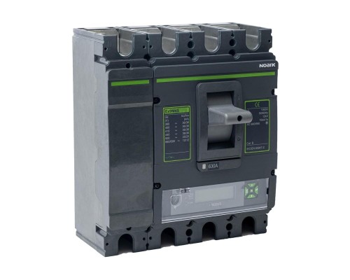 Wyłącznik mocy MCCB, rozmiar M5, SU20S (LCD), Icu=36kA, In=800A, 4-bieg. Ex9M5S SU20S 800 4P4T EU 111368 Noark kompaktowy z elektronicznym wyzwalaczem