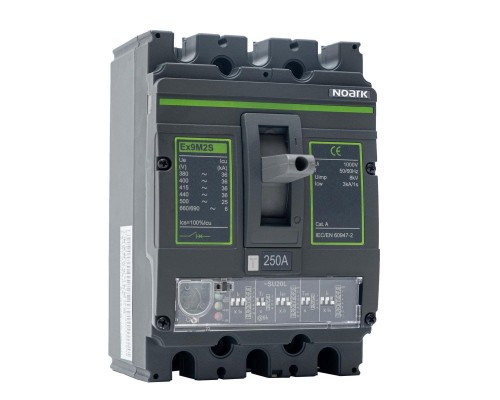 Wyłącznik mocy MCCB, rozmiar M2, SU20L (DIP), Icu=50kA, In=32A, 3-bieg. Ex9M2N SU20L 32 3P EU 111187 Noark kompaktowy z elektronicznym wyzwalaczem