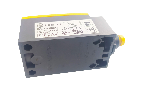 Wyłącznik krańcowy 1R 1Z nastawiany elektronicznie popychacz kopułkowy LSE-11 266121 Eaton Moeller IP66 krańcówka żółty