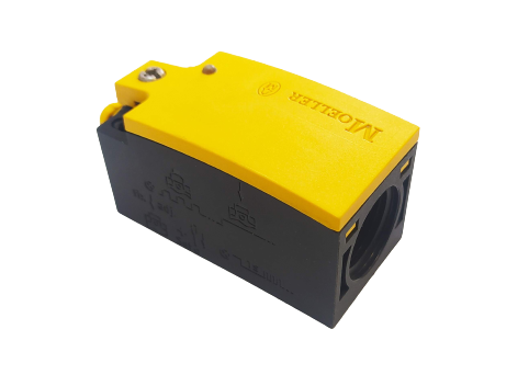 Wyłącznik krańcowy 1R 1Z nastawiany elektronicznie popychacz kopułkowy LSE-11 266121 Eaton Moeller IP66 krańcówka żółty
