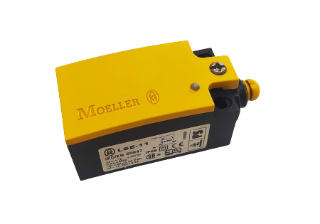 Wyłącznik krańcowy 1R 1Z nastawiany elektronicznie popychacz kopułkowy LSE-11 266121 Eaton Moeller IP66 krańcówka żółty