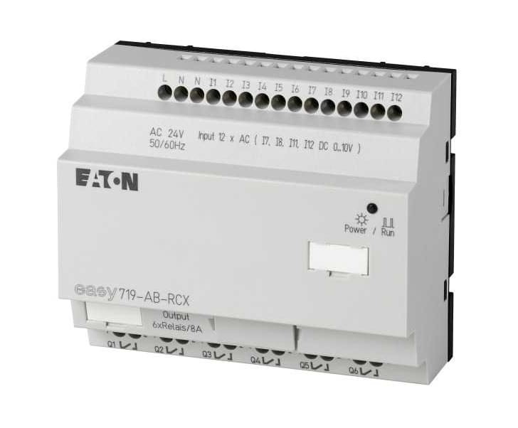 Moduł rozszerzeń 24V AC 12x wejść 6x wyjść EASY719-AB-RCX 274114 Eaton Moeller rozszerzenie przekaźnika programowalnego rozszerzenia do Easy