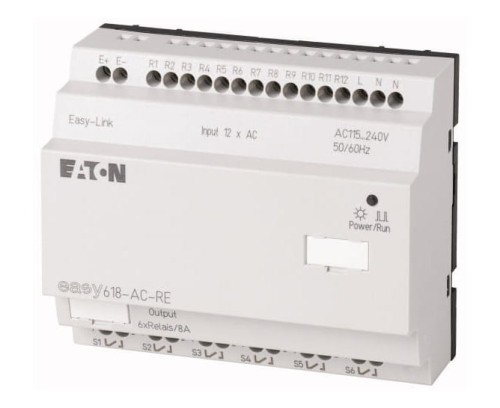 Moduł rozszerzeń 230V AC 12x wejść 6x wyjść EASY618-AC-RE 212314 Eaton Moeller rozszerzenie przekaźnika programowalnego rozszerzenia do Easy 264VAC