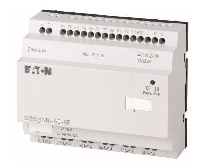 Moduł rozszerzeń 230V AC 12x wejść 6x wyjść EASY618-AC-RE 212314 Eaton Moeller rozszerzenie przekaźnika programowalnego rozszerzenia do Easy 264VAC