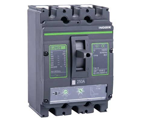 Wyłącznik mocy MCCB, wielkość M2, TM, Icu=Ics=70kA, In=250A, 3-bieg. Ex9M2Q TM 250 3P EU 111930 Noark kompaktowy