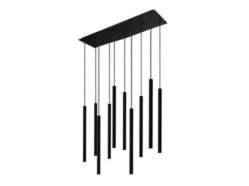 Lampa sufitowa wisząca żyrandol punktowa Industrialna LASER Black X 8923 NOWODVORSKI Lighting G9 Loft nowoczesna oprawa oświetleniowa tuba zwis Inspiracje Premium czarna