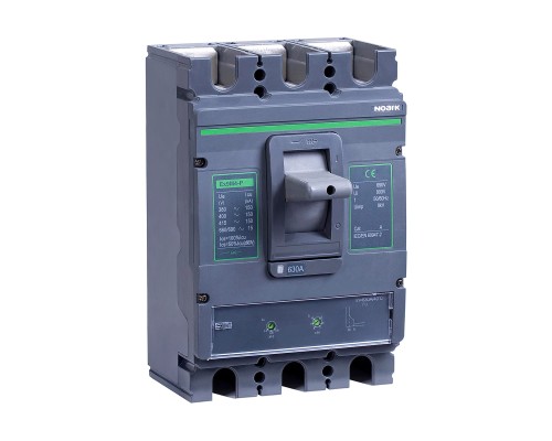 Wyłącznik mocy MCCB, wielkość M4, TM, Icu=Ics=50kA, In=630A, 3-bieg. Ex9M4N TM 630 3P EU 112019 Noark kompaktowy