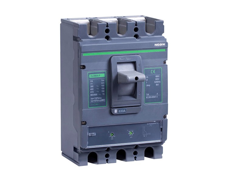 Wyłącznik mocy MCCB, wielkość M4, TM, Icu=Ics=70kA, In=400A, 3-bieg. Ex9M4Q TM 400 3P EU 112023 Noark kompaktowy