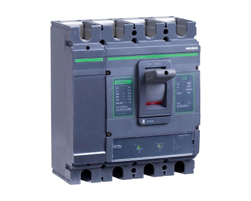 Wyłącznik mocy MCCB, wielkość M4, TM, Icu=Ics=70kA, In=630A, 4-bieg. Ex9M4Q TM 630 4P4T EU 112028 Noark kompaktowy