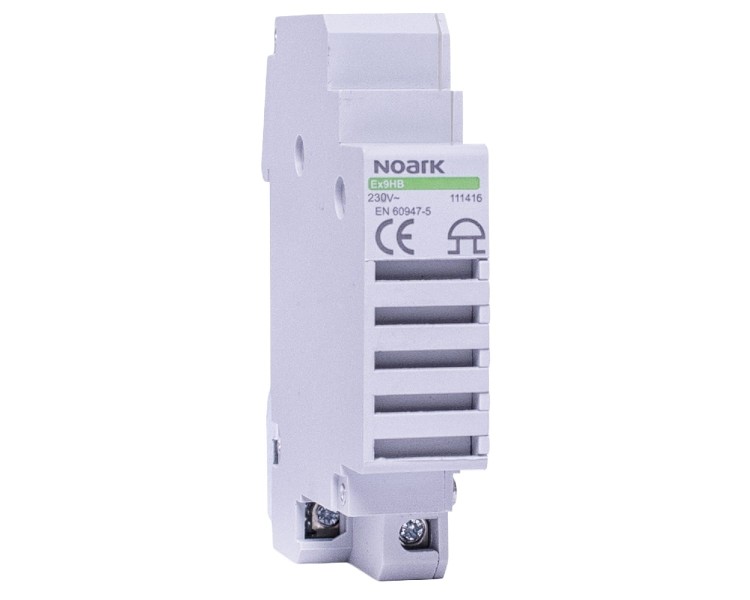 Dzwonek na szynę DIN, AC 12 V Ex9HB AC12V 111415 Noark modułowy sygnalizator akustyczny