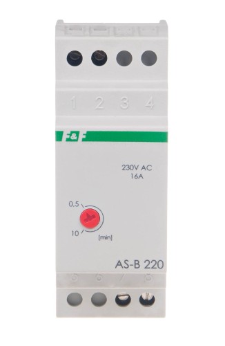 Automat schodowy, montaż na szynie DIN 230V AS-B220 F&F