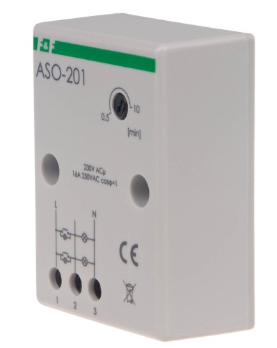Automat schodowy, z zaciskami śrubowymi 230V ASO-201 F&F